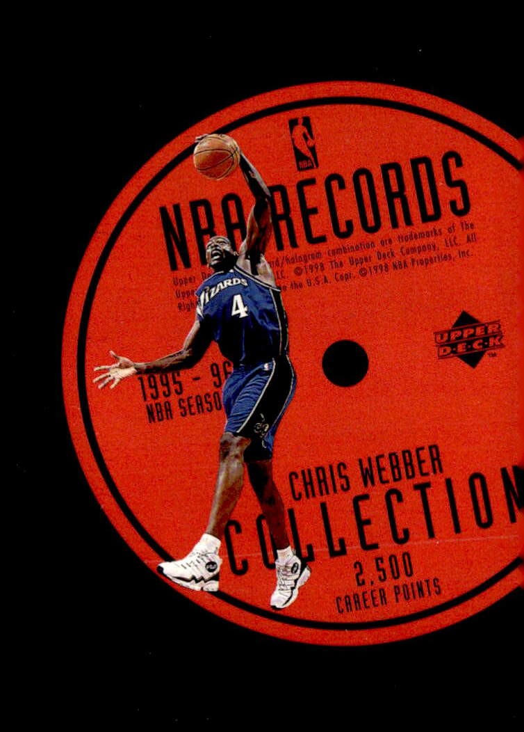 1997-98 Upper Deck #RC29 Chris Webber NBA Records Collection