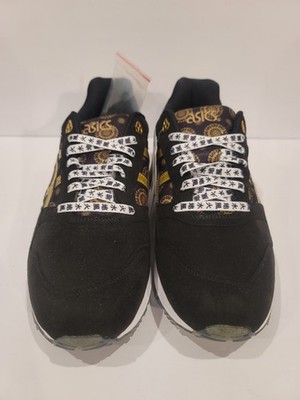 Men's ASICS Gel-Saga 'Samurai' Black/Gold Low Top Sneakers Sz 11.5 Athletic EUC!