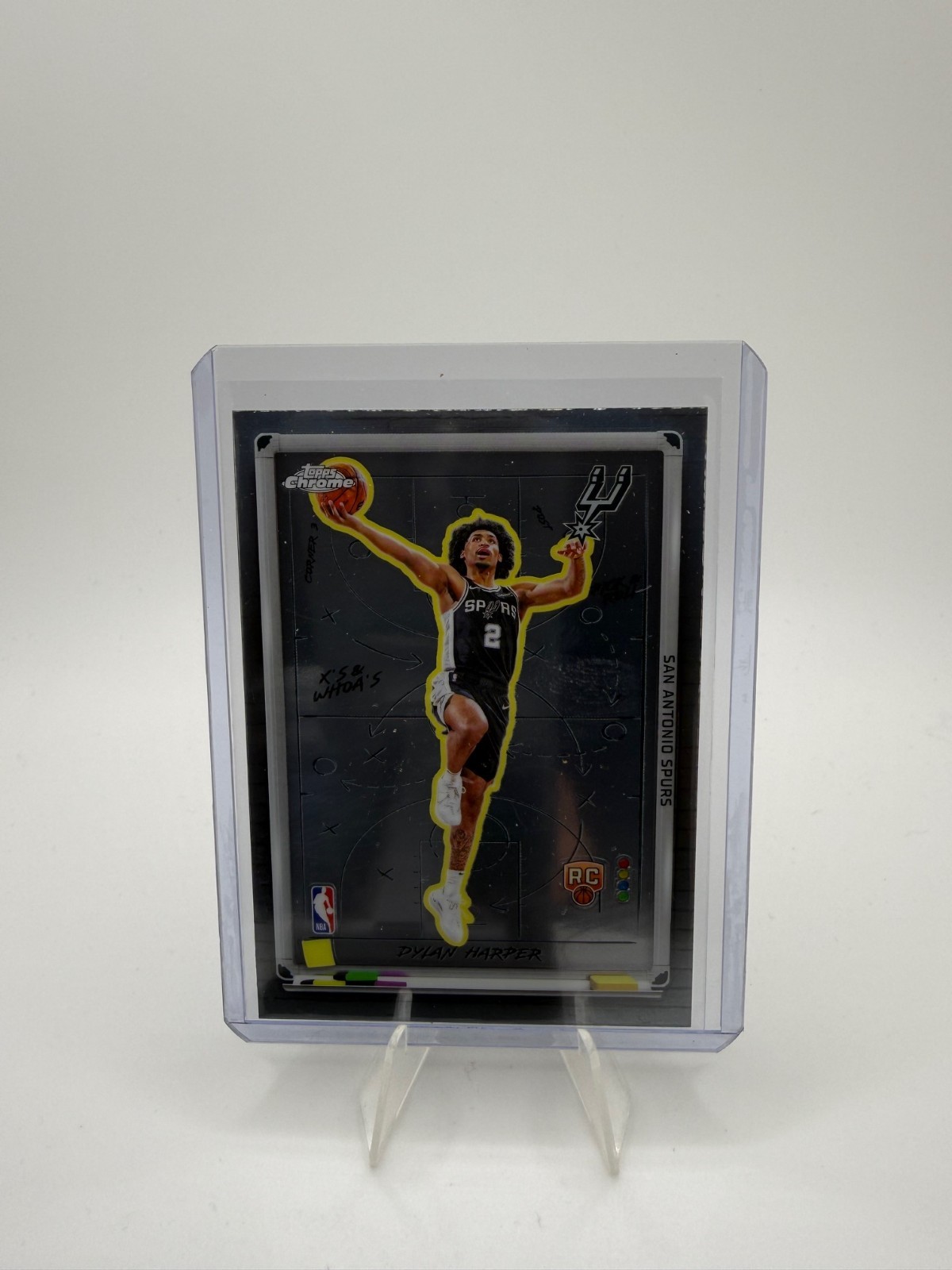 2025-26 Topps Chrome Dylan Harper RC X’s & Whoa’s Rookie Spurs