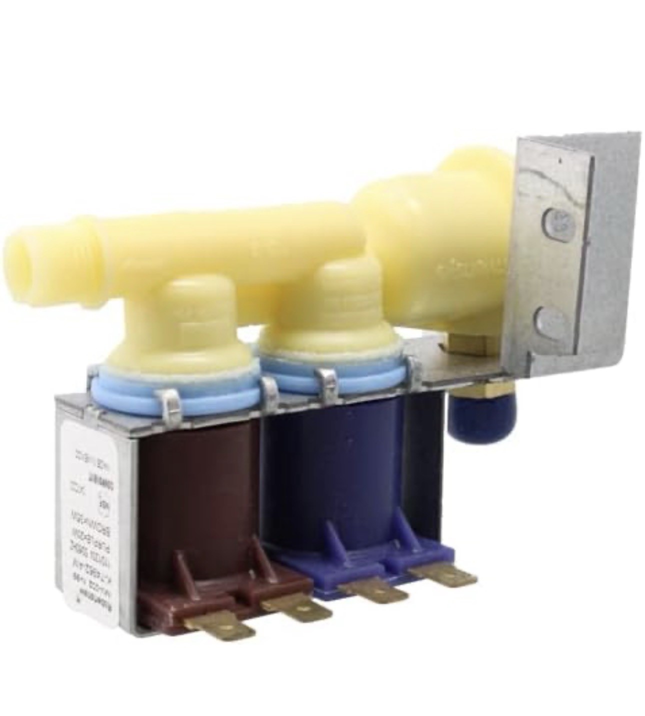 Whirlpool K-74938, 12544001 Solenoid Valve, Dual, Water Inlet, Refrigerator