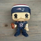 Funko Pop! Vinyl Tom Brady NFL Patriots Figure Football Blue Beige White Red