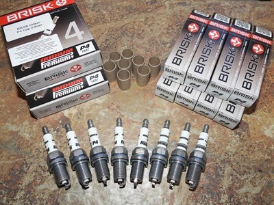 8x BRISK P4 Super Iridium Spark Plugs fit: Bmw 735i - 3.5/3.6 - 1996 to 2005