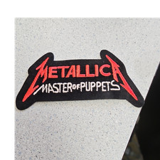Metallica Master of Puppets Embroidered Patch Black Red White