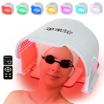 Silicone 7 Colors Red Light Therapy Masks Led Phototherapy Facial for Whitening