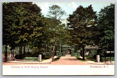 Entrance to North Burying Ground Providence Rhode Island RI UNP UDB Postcard M22