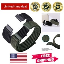Nylon Sport Loop Watch Bands - 2-Pack Adjustable Straps, 16mm-24mm