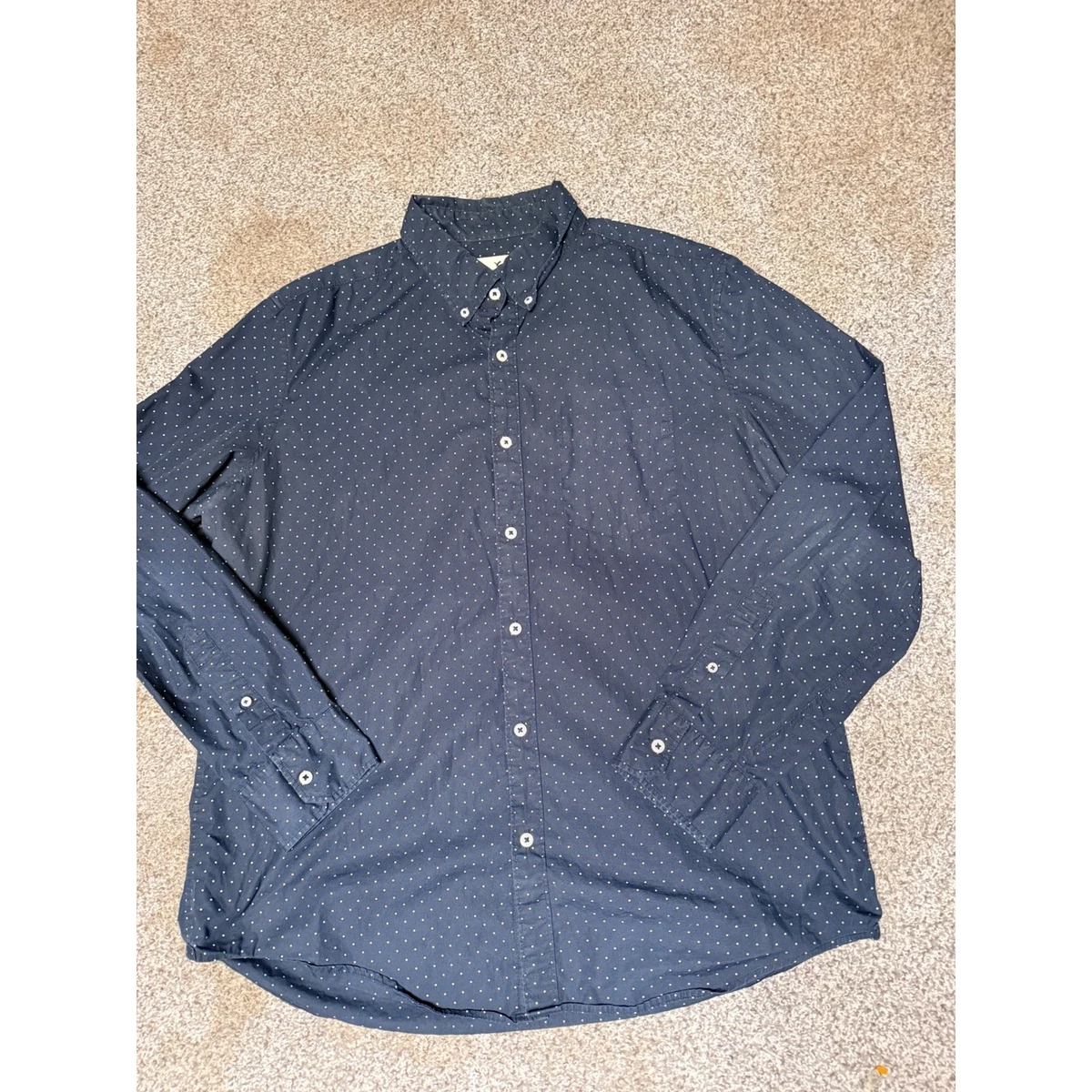 Polka Dot Casual Button-Down Shirts for Men for sale | eBay
