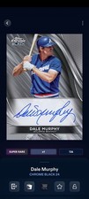 Topps Bunt 24 - Chrome Black 24 Dale Murphy Signature Super Rare DIGITAL
