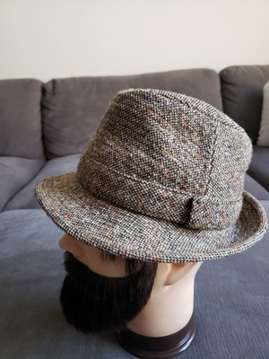 Vintage Austin Reed Wool Fedora Hat Cap Brown Size Small - GOOD CONDITION!