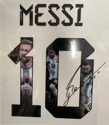 Argentina 🇦🇷 Messi 10 Home 2022 Signed Generic Youth Soccer Name