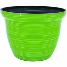 Galena GREEN 7" Diamater 5.5" Height Resin Garden Planter Flower Pot