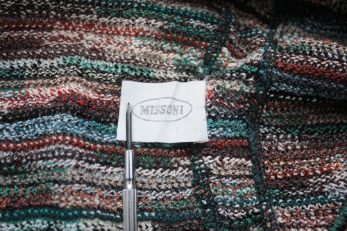 Missoni Multicolor Linen Blend V-Neck Vintage Cardigan - Picture 5 of 6