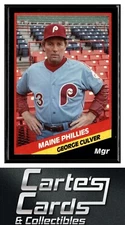 George Culver 1988 CMC Maine Phillies #23  Philadelphia Phillies Manager