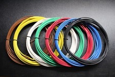 12 GAUGE 7 WAY TRAILER WIRE KIT 25 FT EA LIGHT BRAKE POWER GROUND BATTERY AWG