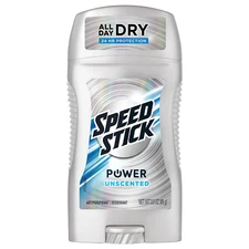 Speed Stick Men's Antiperspirant Deodorant, Unscented, 3 Ounce, 4 Pack