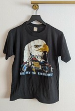 Vintage 1984 Harley Davidson EAGLE Graphic T-Shirt Size Medium Made in USA