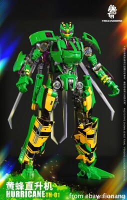 Transforming Toy Trojan Horse Studio TH-01 BW Hornet Warrior Helicopter