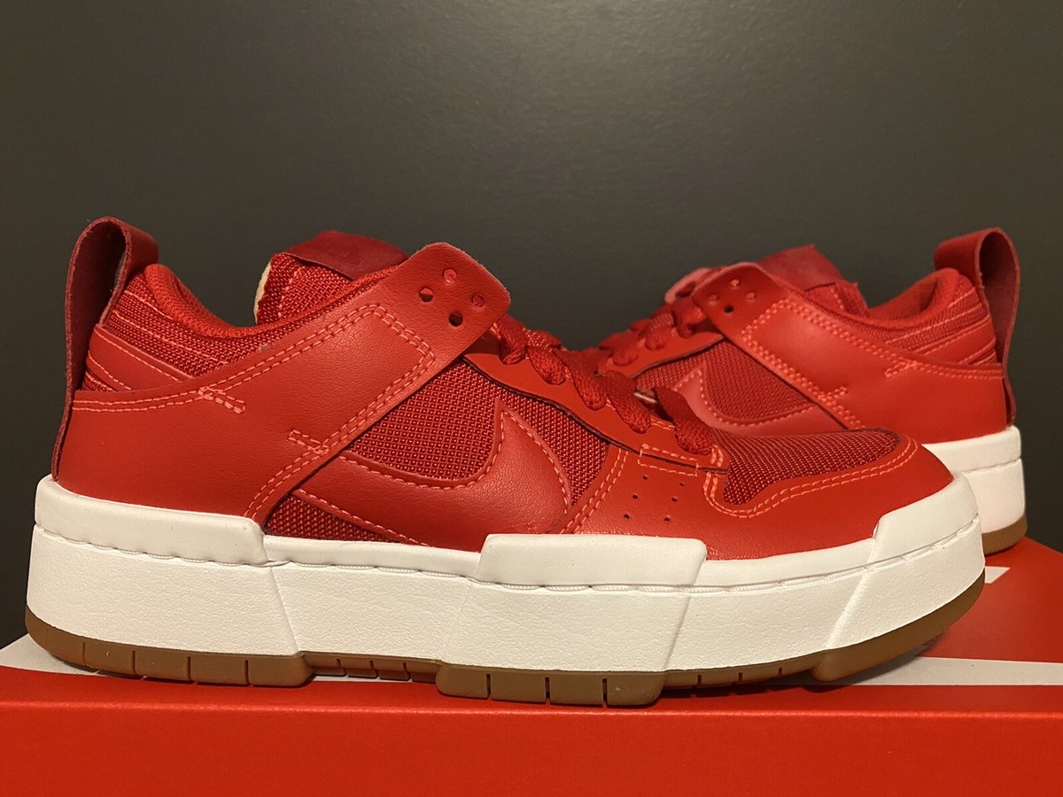 NIKE WMNS DUNK LOW DISRUPT UNIVERSITY RED ディスラプト Nike Dunk Low Disrupt “University Red” Sz 7W 5.5M Order