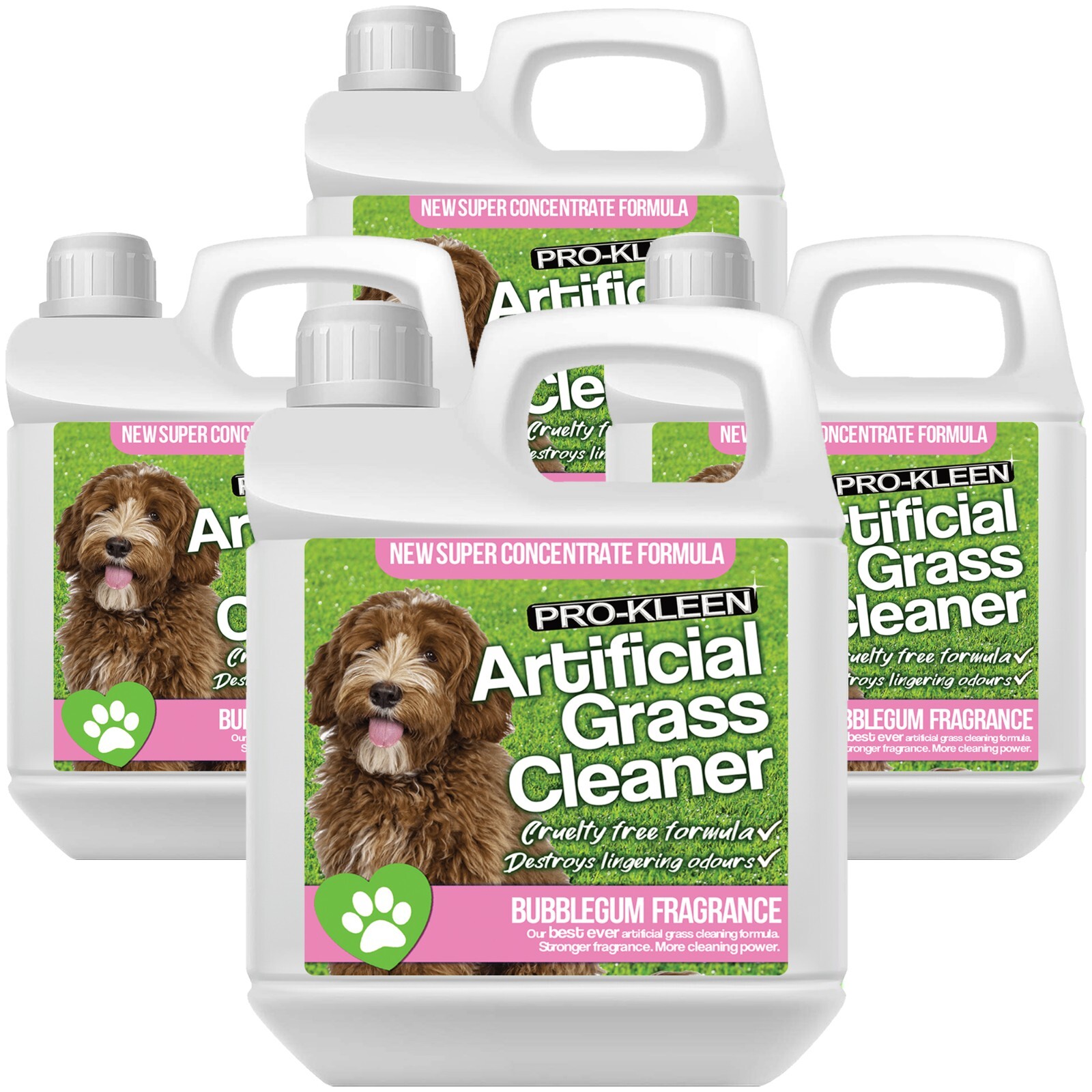 ProKleen Artificial Grass Turf Disinfectant Astro Cleaner Deodorise Bubblegum 4L