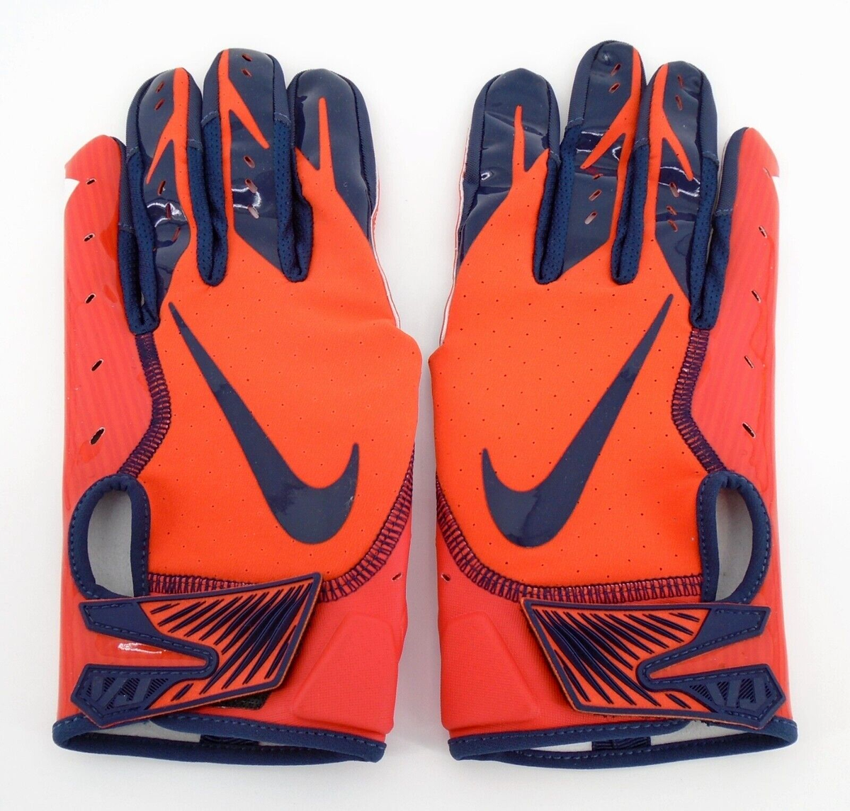 Nike Illinois Vapor Jet Football Gloves Men's XL NCAA Orange/Blue