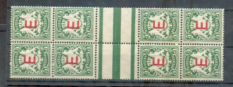 Bavaria Service 2ZS Luxury** MNH Mint Never Hinged 260EUR (X2448