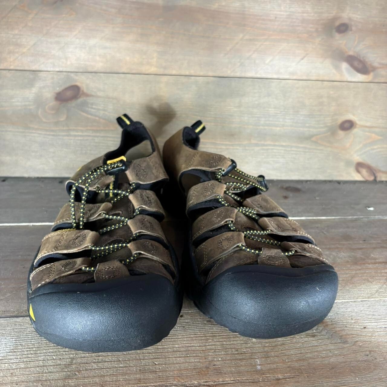 scarpe keen newport uomo taglia 10 5 pelle marrone impermeabili sandali outdoor