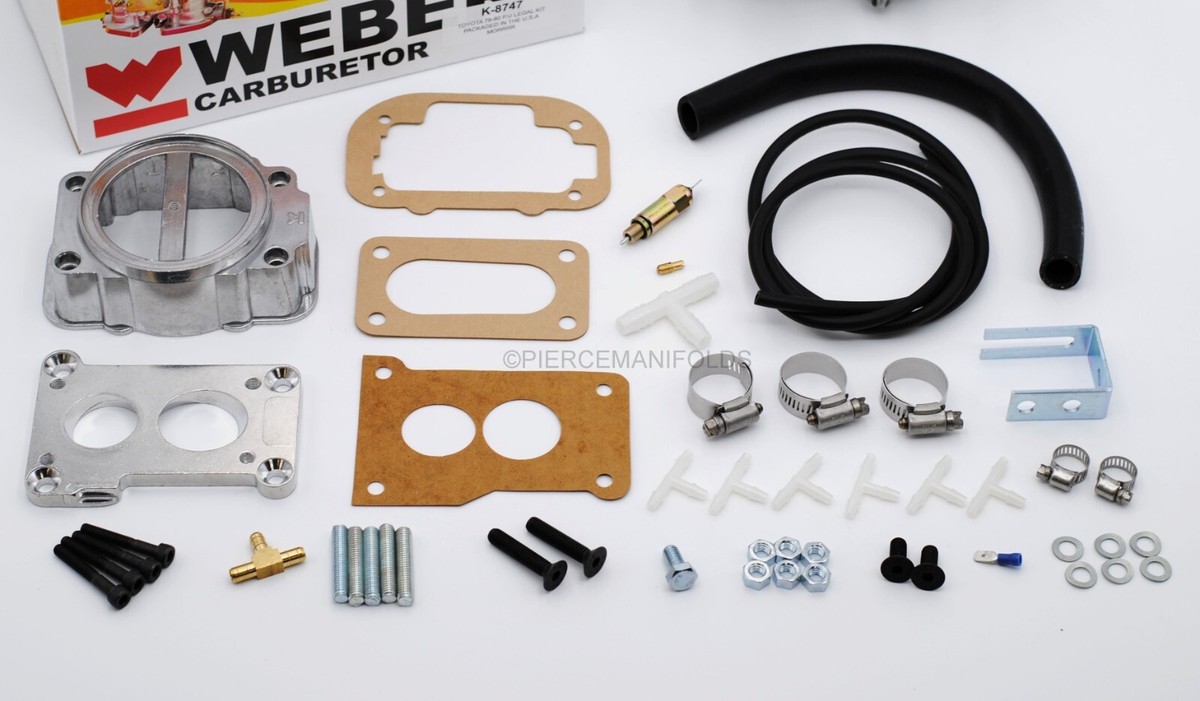 Weber Conversion Kit K8747 California legal kit For Toyota 20R 78