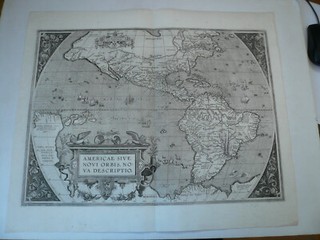 Americae Sive Novi Orbis anno 1603 Ortelius Abraham copperengraving original