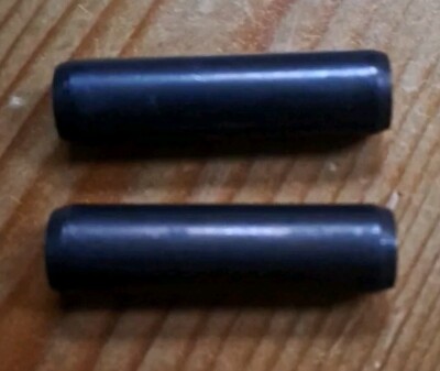 2 Spannstifte Spannhülsen geschlitzt  ISO 8752 Federstahl 6x24 mm