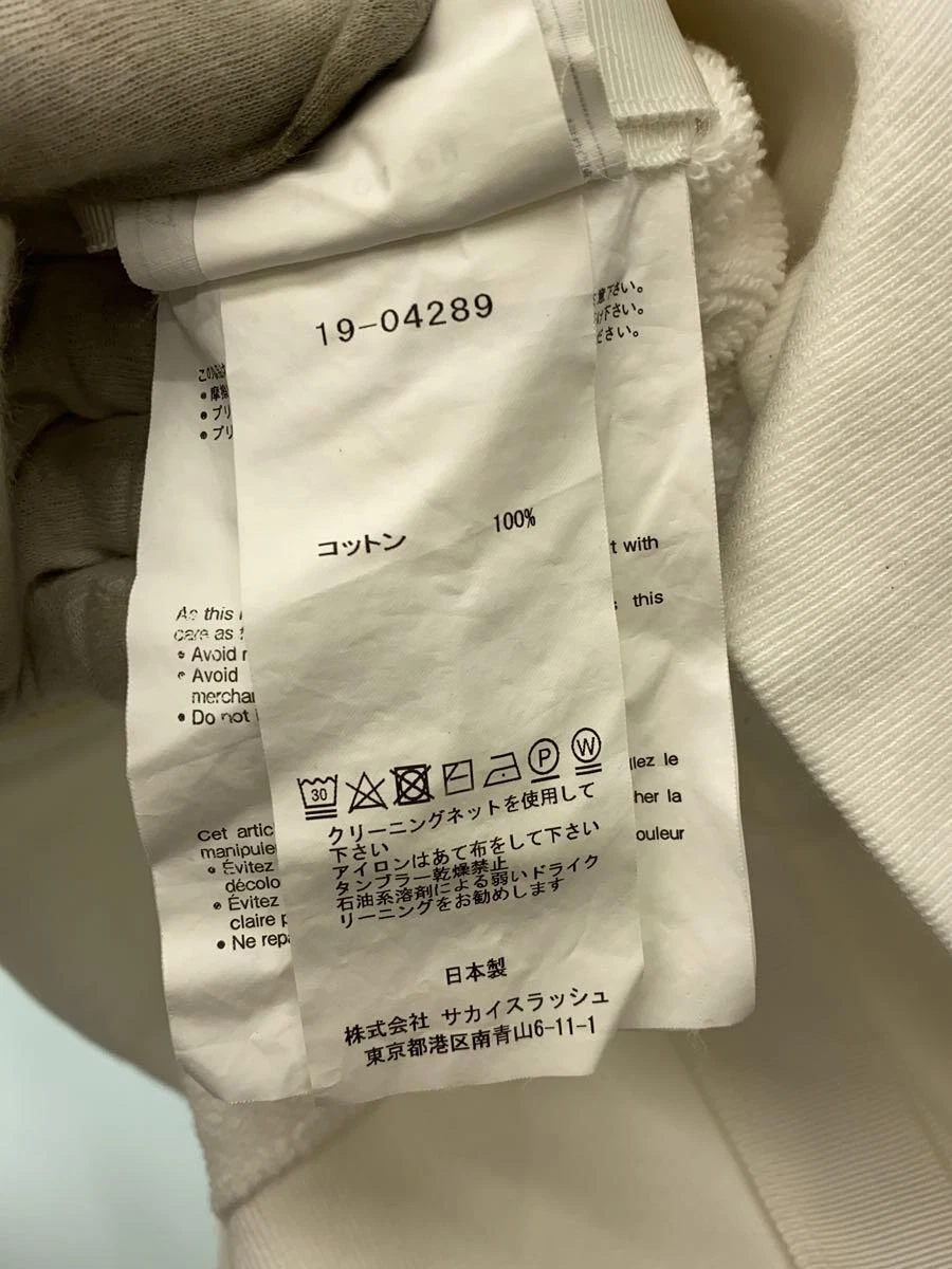 felpa con cappuccio sacai bianca 2