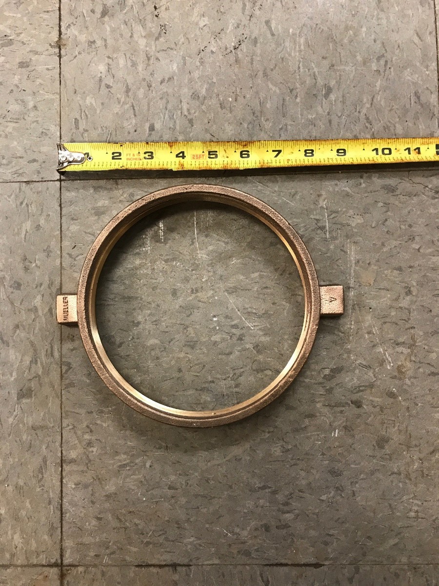 ⑥フローラルRING 真鍮 MUELLER FIRE HYDRANT PART A-42 DRAIN RING, BRONZE, for 5-1/4