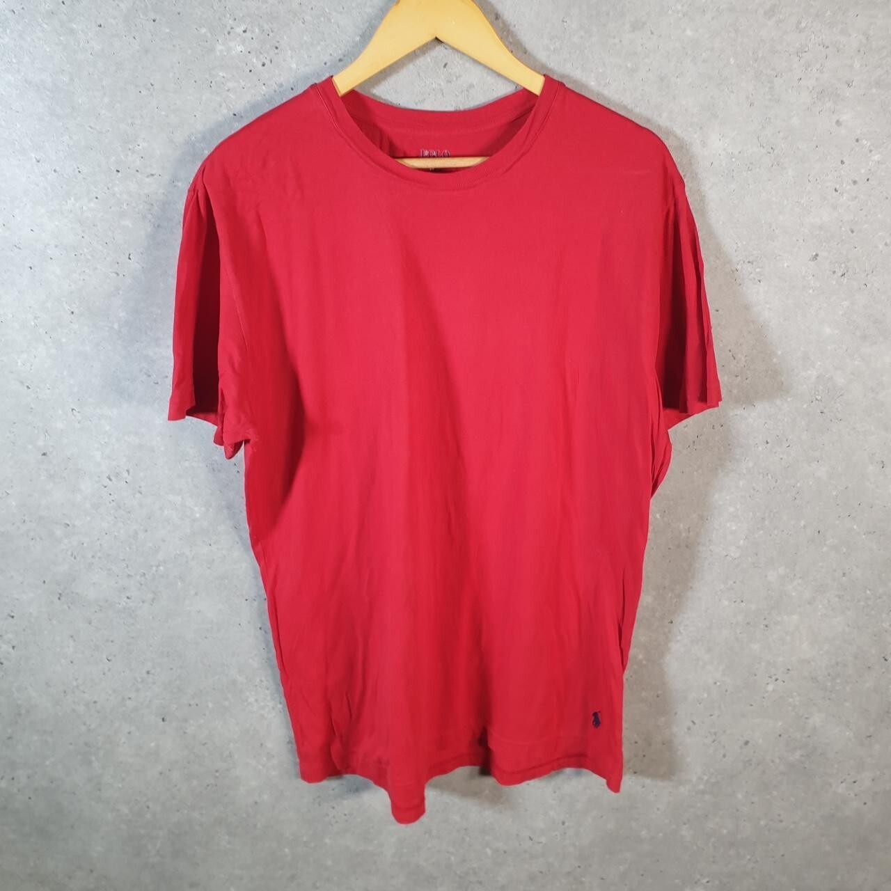 Polo Ralph Lauren vintage uomo grande rossa ricamata vestibilità classica pony