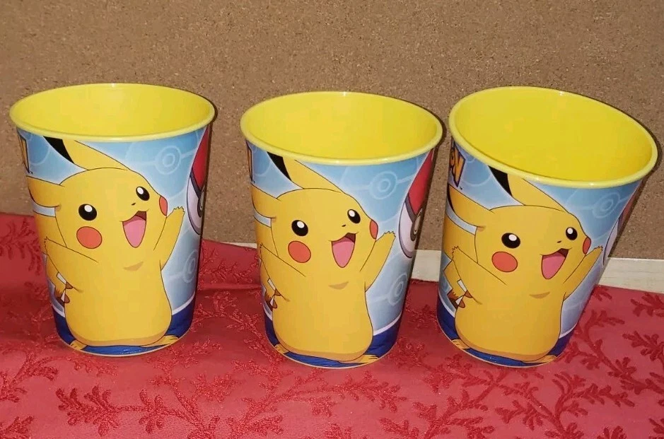 Lote de 5 tazas Pokemon Amscan Party 2021 usadas Foto 2 de 4