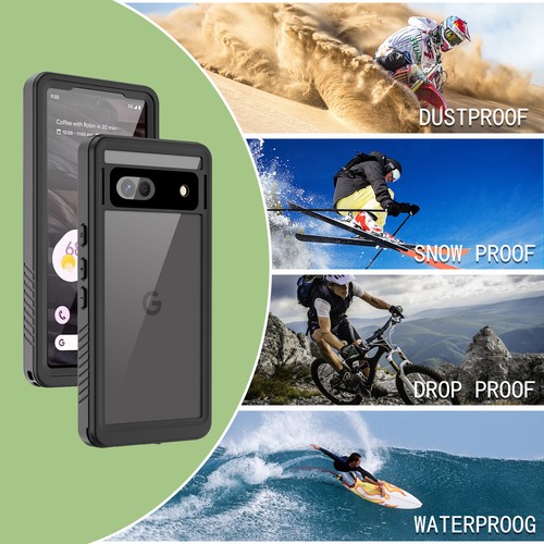 For Google Pixel 7A Waterproof Case Heavy Duty Full Body Case + Screen Protector - 第 6/7 張圖片