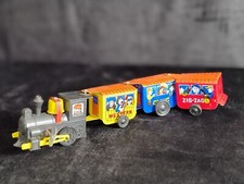 Vintage MTU Wind Up ZIG-ZAG Western COMIC EXPRESS TIN TOY TRAIN - Works