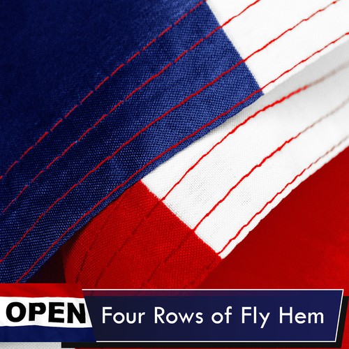 OPEN Flag Red White Blue Store Banner Advertising Pennant Business Sign 3x5 - Picture 5 of 6