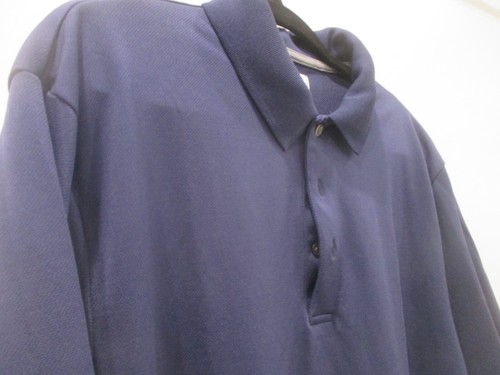 Navy Blue Short Sleeve Collared Shirt XL Ben Hogan Performance - Picture 2 of 5
