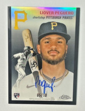 2023 Topps Platinum Annivesary LIOVER PEGUERO RC Black Refractor AUTO 05/10