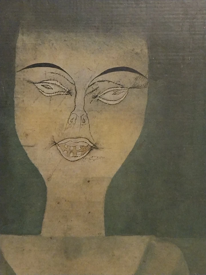 Retro Paul Klee Possessed Girl Print on board - Image 3 of 4