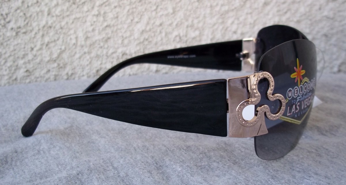 Lunettes De Soleil Fabuleuses Las Vegas – EYE WRAPZ – Noir Unisexe – Style Bouclier