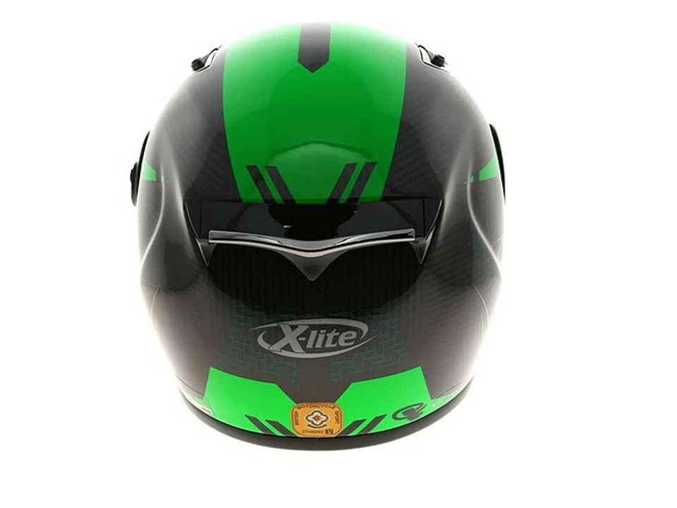 X-lite Integralhelm X-802RR Ultra Carbon Shiny Mesh | Grün-Carbon | Motorradh... - Bild 2 von 4