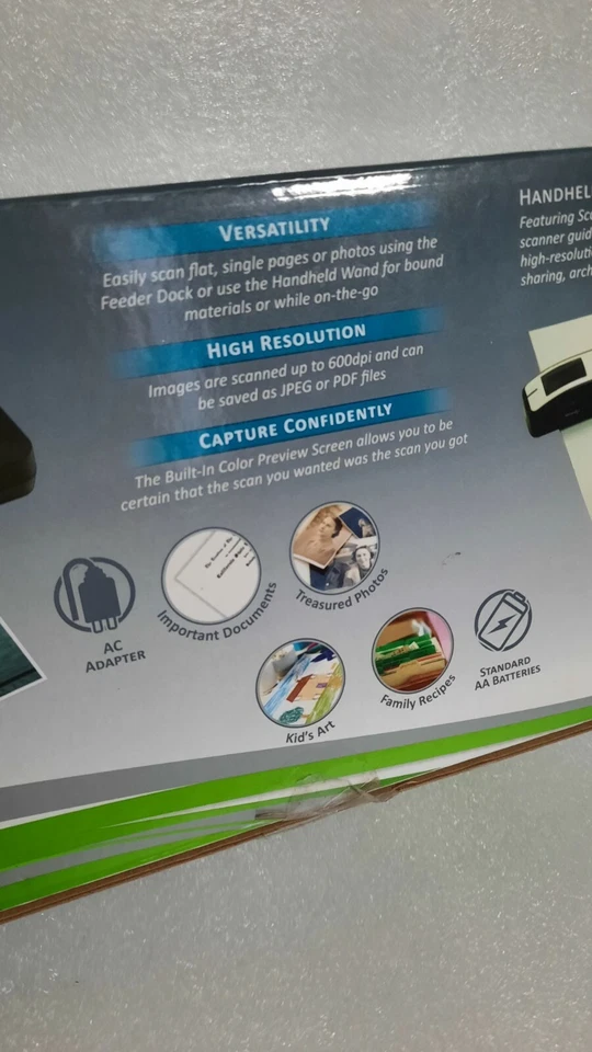 Pandigital Handheld Wand Scanner with Feeder Dock Scan Rite Technology - Works - Image 3 of 4