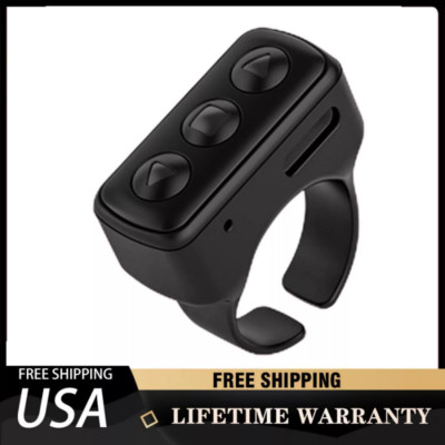 Bluetooth Turner Ring Fingertip Remote Control Compatible Phone Scrolling Page-