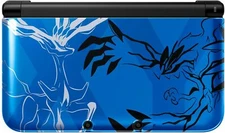 USED Japanese Nintendo 3DS XL LL Pokemon Xerneas Ibertal Blue only console