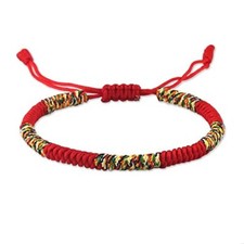 Lucky Red String Bracelet for Women Men Teen Tibetan Buddhist Prayer Handmade