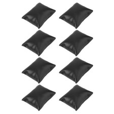 8Pcs Kissen Beobachten 7.5X9.5CM PU Schmuckkissen Schwarzes Uhrenkissen