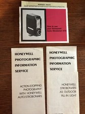 VINTAGE Honeywell Auto Strobonar 470 Strobe Flash Manual/Pamphlets/Warranty Card