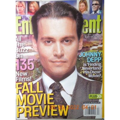 JOHNNY DEPP entertainment weekly FALL MOVIE PREVIEW finding neverland