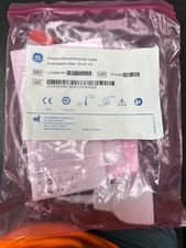 GE Invasive Blood Pressure Cable, Dual Adapter, REF 2103966-001 30 cm/ 1 ft.