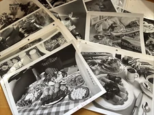 Vtg Best Foods Saran Wrap Thermos Pillsbury Flour Ziploc Ferry Morse B&W Photos